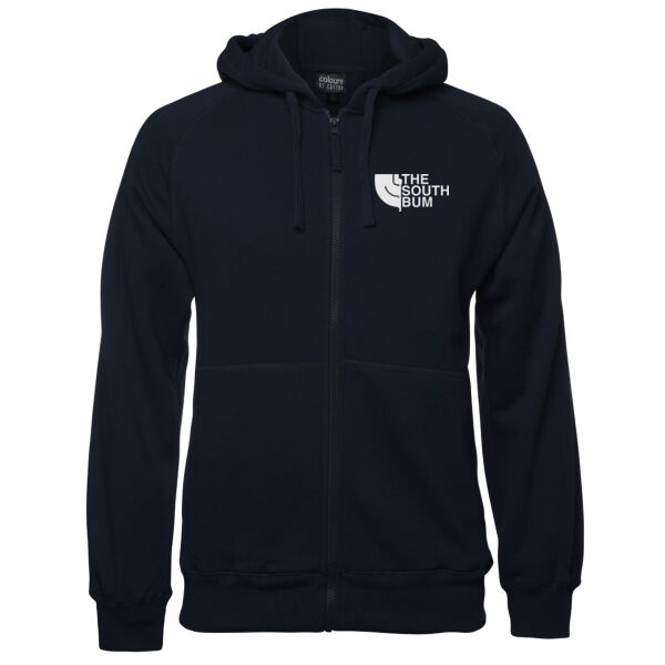 Mens Full Zip Fleecy Hoodie Snowboarder Logo Thumbnail