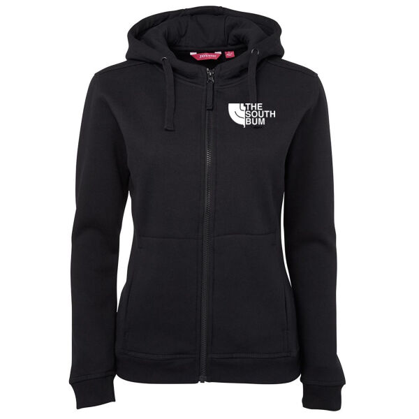 The South Bum - Ladies Full Zip Fleecy Hoodie Thumbnail